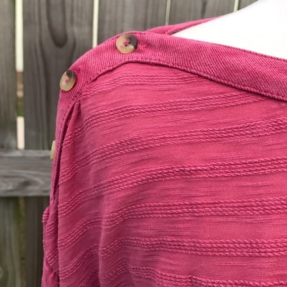 Anthropologie Boat Neck Long Dolman Sleeve textured top, size XS - Picture 4 of 5